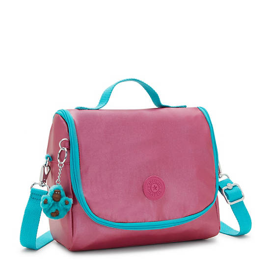 Kipling New Kichirou Klasik Metallic Lunch Bag Çanta Pembe Bej Rengi | TR 1279LI